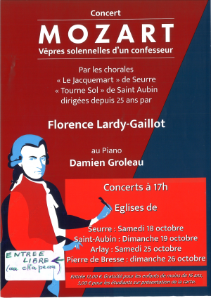 Concert de chorales MOZART 26 OCTOBRE 2025