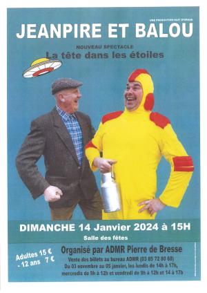 Spectacle Jeanpire et Balou - Dimanche 14 janvier 2023