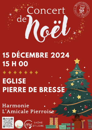 Concert de Noël de l'Harmonie pierroise - 15 décembre 2024