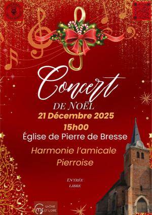 Concert de Noël de l'Harmonie pierroise - Dimanche 21 décembre