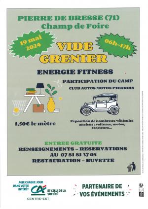 Vide-grenier Energie Fitness 19 mai 2024 