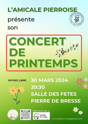 AMICALE PIERROISE concert de printemps 30 mars 2024