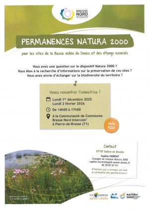 Permanence Natura 2000 - lundi 1er déc. 2025
