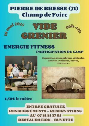 Vide-grenier Energie Fitness 18 mai 2025