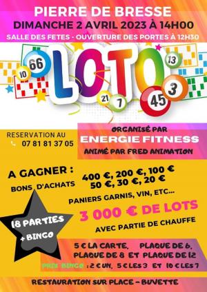 LOTO ENERGIE FITNESS - 02 avril 2023