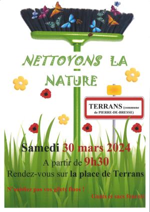 TERRANS - Nettoyons la nature samedi 30 mars 2024 