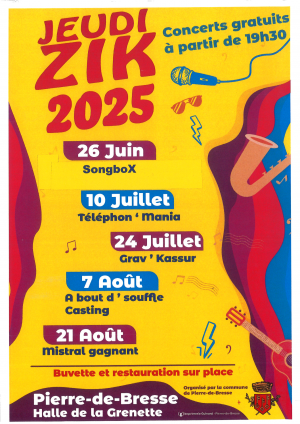 JEUDI ZIK : soirée du 10 juillet 2025 concert Téléphon Mania
