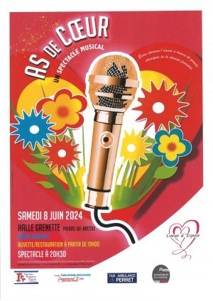 SPECTACLE MUSCICAL "As de Coeur" 8 juin 2024